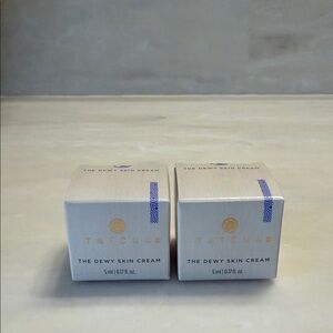 Tatcha The Dewy Skin Cream Deluxe Travel Sized Mini. 0.17oz/5ml. Set of 2